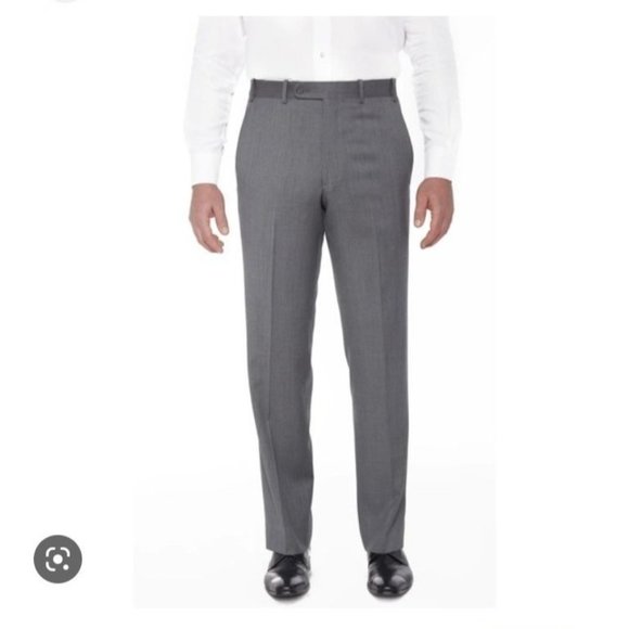 JB Britches Other - JB Britches Mens Torino Dress Pants Waist 44R Dark Gray Unfinished Hem NWOT